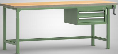 KLW Lutz Établi à hauteur réglable avec tiroirs, 2 tiroirs