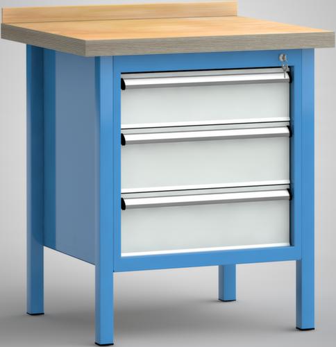 KLW Lutz Établi avec panneau multiplis, 3 tiroirs