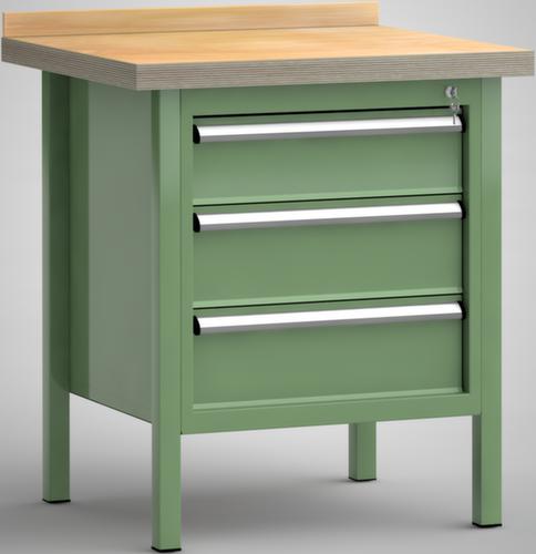 KLW Lutz Établi avec panneau multiplis, 3 tiroirs