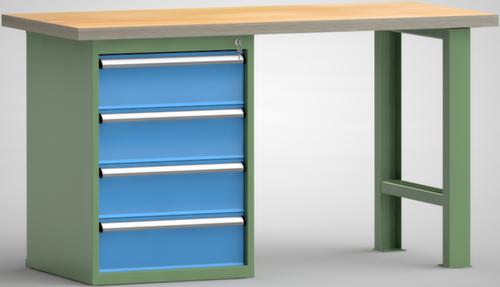 KLW Lutz Établi avec panneau multiplis, 4 tiroirs