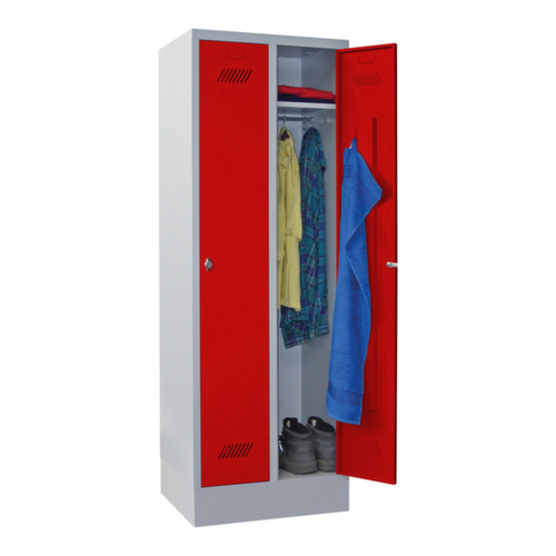 PAVOY Armoire vestiaire Basis avec 2 compartiments, largeur de compartiment 300 mm