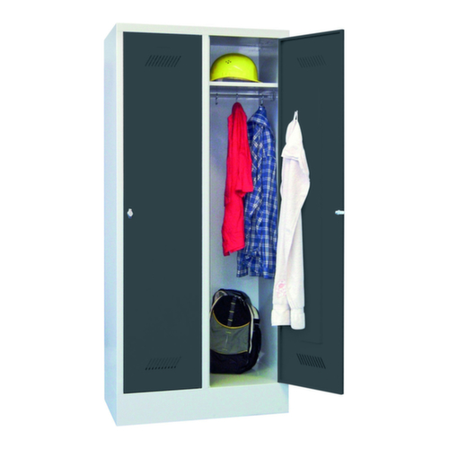 PAVOY Armoire vestiaire Basis avec 2 compartiments, largeur de compartiment 400 mm