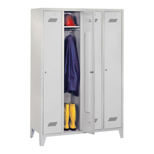 PAVOY Armoire vestiaire Basis avec 4 compartiments, largeur de compartiment 300 mm
