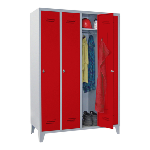 PAVOY Armoire vestiaire Basis avec 4 compartiments, largeur de compartiment 300 mm