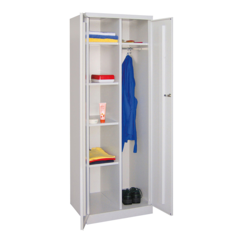 PAVOY Armoire à vêtements/linge Basis Plus avec 4 étagères, largeur de compartiment 300 mm