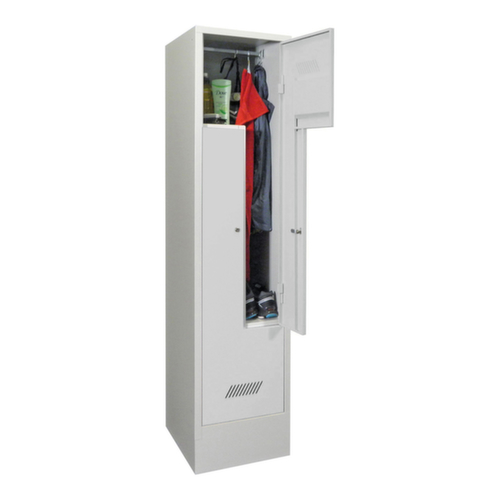 PAVOY Armoire vestiaire Z Basis avec 2 compartiments, largeur de compartiment 400 mm