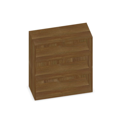 Gera Rayonnage de bureau Pro avec paroi arrière, largeur 1000 mm, 3 HC