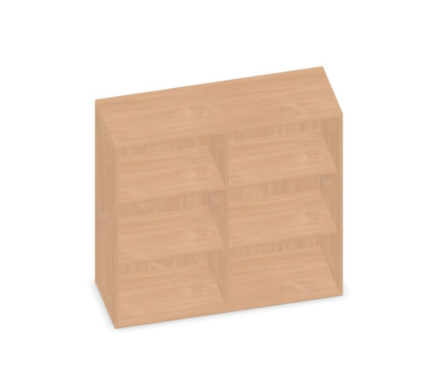 Gera Rayonnage de bureau Pro avec paroi arrière, largeur 1200 mm, 3 HC