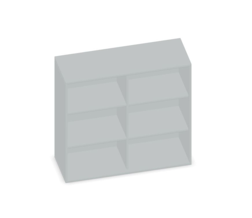 Gera Rayonnage de bureau Pro avec paroi arrière, largeur 1200 mm, 3 HC