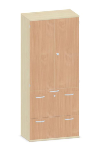 Gera Armoire combinée Pro, 3 hauteurs des classeurs