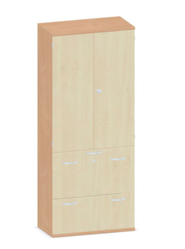 Gera Armoire combinée Pro, 3 hauteurs des classeurs