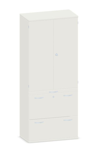 Gera Armoire combinée Pro, 3 hauteurs des classeurs