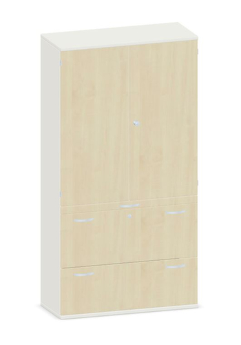 Gera Armoire combinée Pro, 3 hauteurs des classeurs