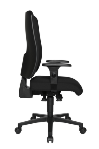 Topstar Siège de bureau pivotant Open X (P) avec dossier capitonné laminé, noir