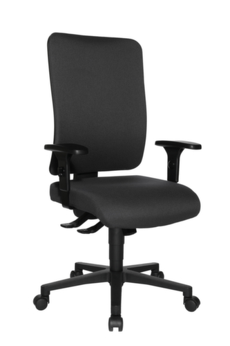 Topstar Siège de bureau pivotant Open X (P) avec dossier capitonné laminé, anthracite