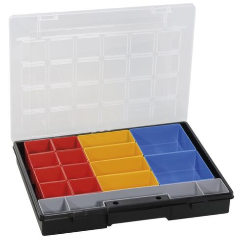 Allit mallette d’assortiment EuroPlus Flex 37-17, 16 bacs, polypropylène noir