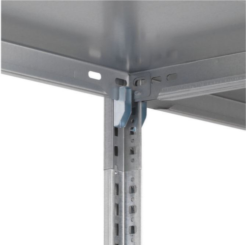 Rack de stockage sans vis ISIPACK©, hauteur x largeur x profondeur 2000 x 1060 x 335 mm, 4 tablettes