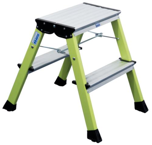 Krause Marchepied pliant sur roulettes Monto® Rolly®, aluminium, vert