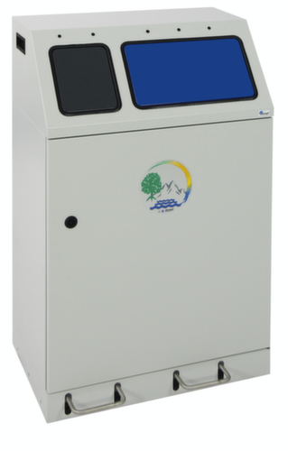 stumpf Station de collecte de matières recyclables compacte Duplex, capacité 1x30 l/1x60 l