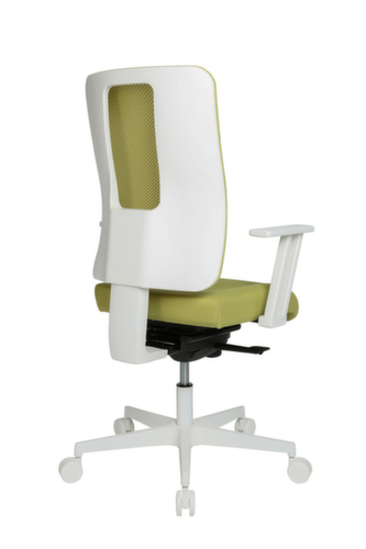 Topstar Siège de bureau pivotant Sitness Life 50 avec support de dossier ouvert, dossier maille avec support ajouré, vert moutarde