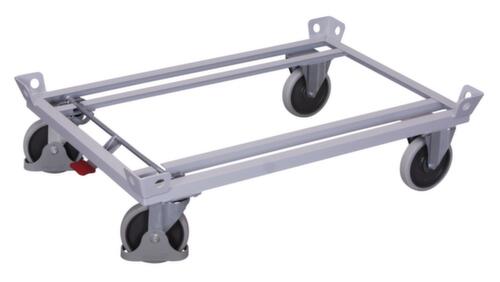 VARIOfit Cadre roulant pour palettes avec œillet de grue, force 500 kg, longueur de plateau 1010 mm