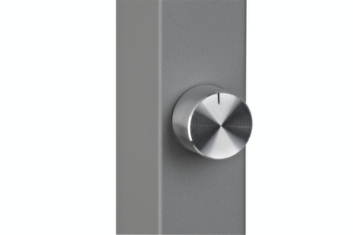 MAUL lampe de bureau à DEL avec variateur MAULjaval, lumière blanc neutre, argent