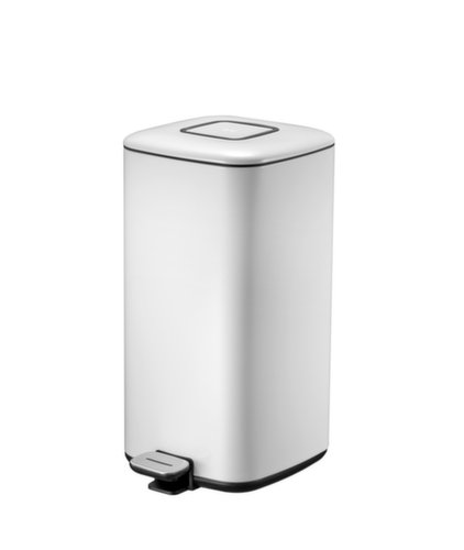 Poubelle à pédale carrée EKO Regent, 20 l, blanc