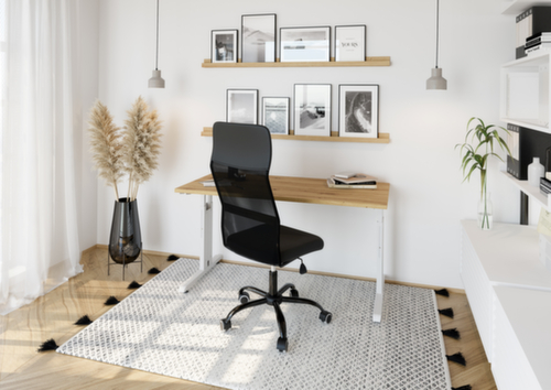 Bureau étroit Mini-Office O-Serie avec piètement en C