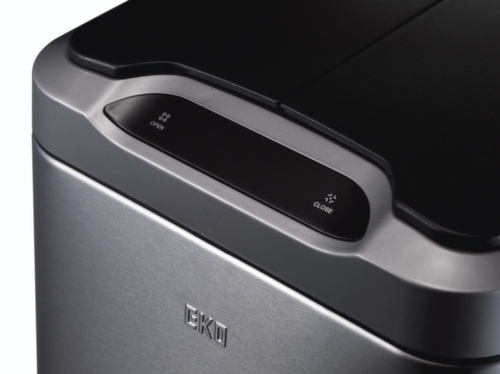 Poubelle à capteur mince EKO Phantom Sensor en acier inoxydable, 2 x 20 l