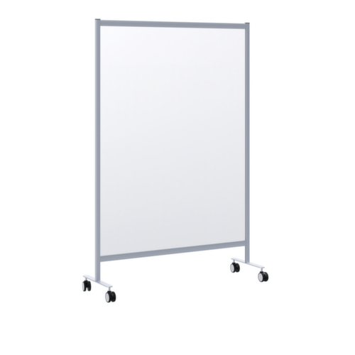 Paperflow Paroi de protection hygiénique mobile, hauteur x largeur 1800 x 1200 mm
