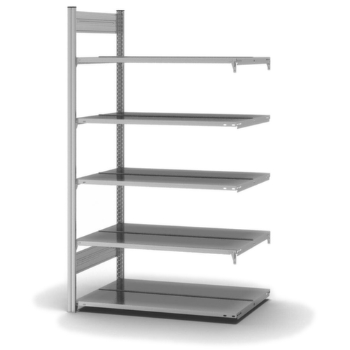 hofe Porte-documents sans vis Zone de fixation pour une utilisation des deux côtés, 5 tablettes, avec revêtement en zinc anti-corrosion
