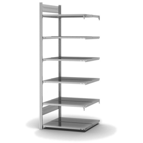 hofe Porte-documents sans vis Zone de fixation pour une utilisation des deux côtés, 6 tablettes, avec revêtement en zinc anti-corrosion