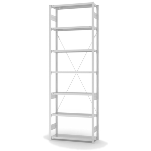 hofe système de rayonnages sans vis de conception standard, hauteur x largeur x profondeur 3000 x 1060 x 335 mm, 7 tablettes