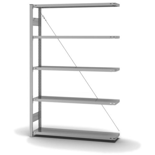 hofe système de rayonnages sans vis de conception standard, hauteur x largeur x profondeur 2000 x 1310 x 335 mm, 5 tablettes