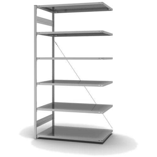 hofe système de rayonnages sans vis de conception standard, hauteur x largeur x profondeur 2500 x 1310 x 835 mm, 6 tablettes