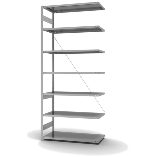 hofe système de rayonnages sans vis de conception standard, hauteur x largeur x profondeur 3000 x 1310 x 635 mm, 7 tablettes