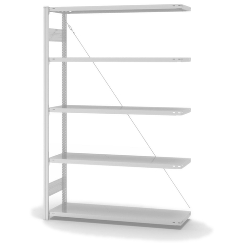 hofe système de rayonnages sans vis de conception standard, hauteur x largeur x profondeur 2000 x 1310 x 435 mm, 5 tablettes