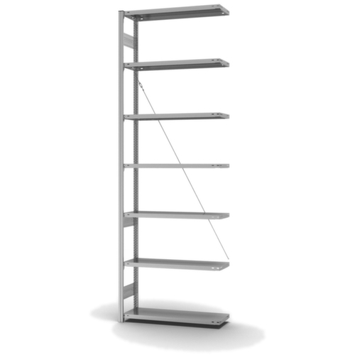hofe Système de rayonnages sans vis dans une construction mi-lourde, hauteur x largeur x profondeur 3000 x 1010 x 335 mm, 7 tablettes