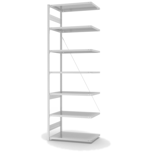 hofe Système de rayonnages sans vis dans une construction mi-lourde, hauteur x largeur x profondeur 3000 x 1010 x 635 mm, 7 tablettes