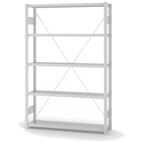 hofe Système de rayonnages sans vis dans une construction mi-lourde, hauteur x largeur x profondeur 2000 x 1360 x 335 mm, 5 tablettes