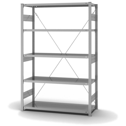 hofe système d'étagères sans vis, hauteur x largeur x profondeur 2000 x 1360 x 535 mm, 5 tablettes