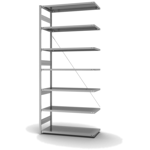 hofe Panneau d'extension pour le rayonnage sans vis, hauteur x largeur x profondeur 3000 x 1310 x 635 mm, 7 tablettes