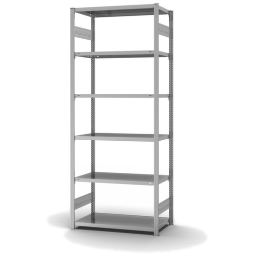 hofe Rayonnage à traverses type standard, hauteur x largeur x profondeur 2500 x 1060 x 535 mm, 6 tablettes