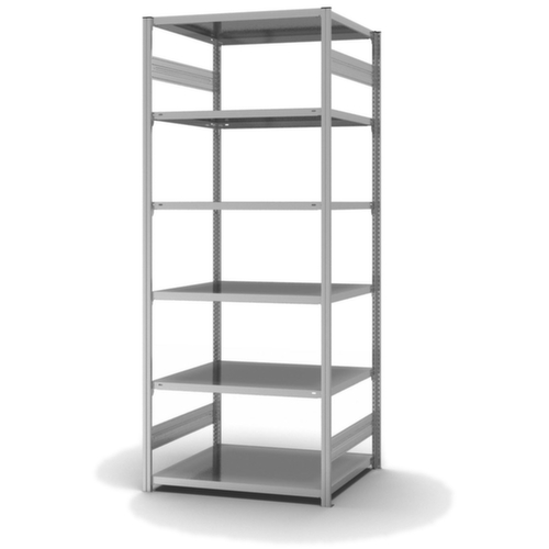hofe Rayonnage à traverses type standard, hauteur x largeur x profondeur 2500 x 1060 x 835 mm, 6 tablettes