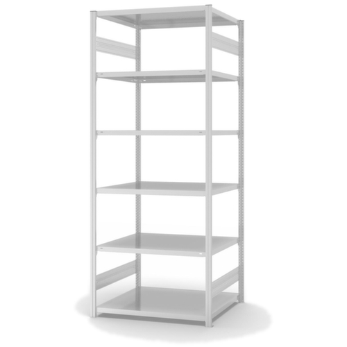 hofe Rayonnage à traverses type standard, hauteur x largeur x profondeur 2500 x 1060 x 835 mm, 6 tablettes