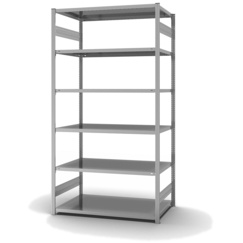 hofe Rayonnage à traverses type standard, hauteur x largeur x profondeur 2500 x 1360 x 835 mm, 6 tablettes