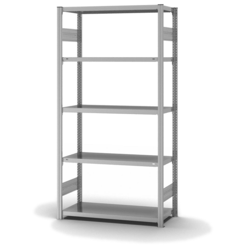 hofe Rayonnages enhofe treillis dans les constructions mi-lourdes, hauteur x largeur x profondeur 2000 x 1060 x 435 mm, 5 tablettes