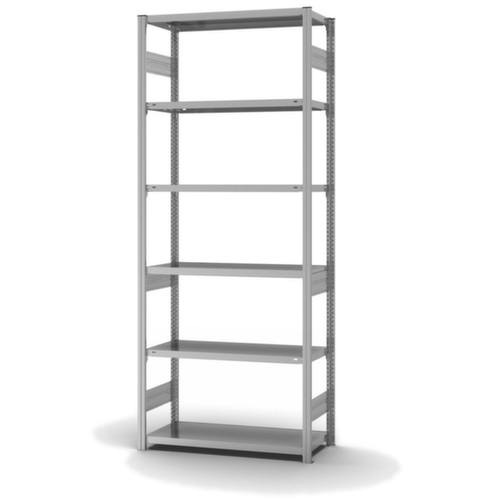 hofe Rayonnages enhofe treillis dans les constructions mi-lourdes, hauteur x largeur x profondeur 2500 x 1060 x 435 mm, 6 tablettes