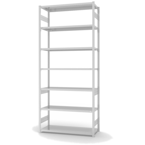 hofe Rayonnages enhofe treillis dans les constructions mi-lourdes, hauteur x largeur x profondeur 3000 x 1360 x 535 mm, 7 tablettes