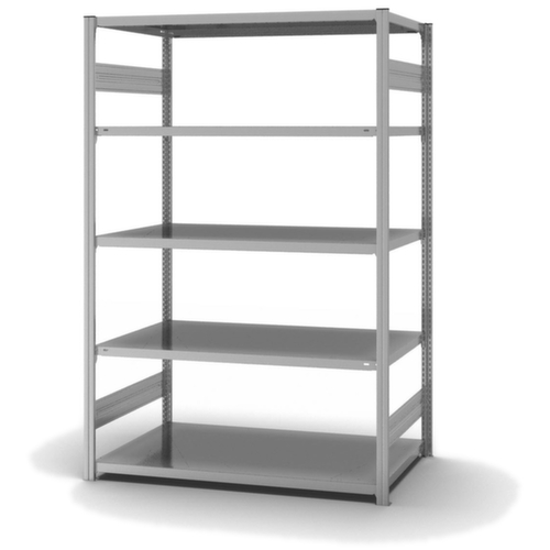 hofe Rayonnages enhofe treillis dans les constructions mi-lourdes, hauteur x largeur x profondeur 2000 x 1360 x 835 mm, 5 tablettes